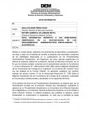 NOTA INFORMATIVA RESPECTO A LAS DEBILIDADES OBSERVADAS EN LA SUSTANCIACION DE LOS PROCEDIMIENTOS ADMINISTRATIVOS DISCIPLINARIOS Y SUGERENCIAS