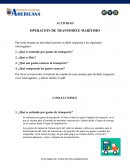 OPERACIÓN DE TRANSPORTE MARÍTIMO