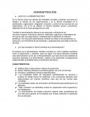 ¿Que es la administración?