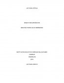 LECTURA CRÍTICA ENSAYO RECUPERACION