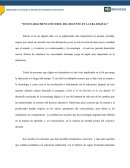 Texto argumentativo Rol del docente en la era digital