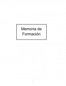 Memorias de Formacion