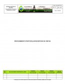 PROCEDIMIENTO PROTOCOLAR RECEPCION DE VISITAS