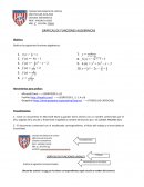 GRÁFICAS DE FUNCIONES ALGEBRAICAS