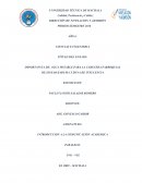 IMPORTANCIA DE: AGUA POTABLE PARA LA CABECERA PARROQUIAL DE SINSAO-ZARUMA Y ZONA DE INFLUENCIA