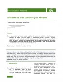 INFORME DE LABORATORIO . Reacciones de ácido carboxílico y sus derivados