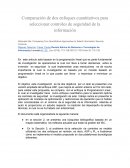 Comparación de dos enfoques cuantitativos para seleccionar controles de seguridad de la información