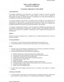 Trabajo de Investigación “Conciencia Ambiental y la Universidad”