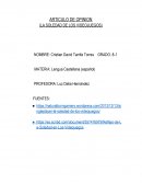 ARTICULO DE OPINION (LA SOLEDAD DE LOS VIDEOJUEGOS)