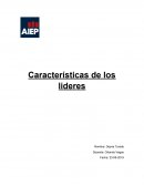 Características de los lideres