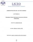 Pruebas para procesos de selección de personal