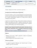 Educación Formal, no formal e informal