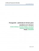 Navegación autónoma de drones para monitoreo de volcanes