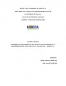 PROPUESTA DE MEJORAMIENTO DEL SERVICIO DE SEGURIDAD EN LA UNIVERSIDAD DE FALCÓN, PUNTO FIJO, EDO FALCÓN – VENEZUELA