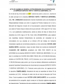 Acta de asamblea general extraordinaria de accionistas de la empresa Servemo, C.A