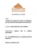 Código de conducta para el personal de los centros de readaptación social