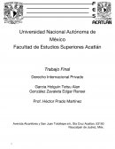 Trabajo Final Derecho Internacional Privado