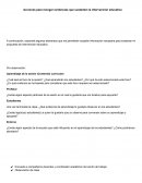 Acciones para recuperar informacion que sustenten una intervencion educativa