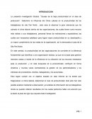 Causas de la baja productividad en el área de producción