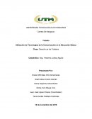 Utilización de Tecnologías de la Comunicación en la Educación Básica