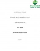 ANÁLISIS DEL CUENTO “DILES QUE NO ME MATEN”