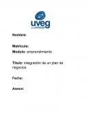 Integración de un plan de negocios