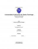 Informe de Evaluación Psicologica