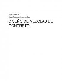 DISEÑO DE MEZCLAS DE CONCRETO. Página 1