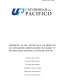 PREFERENCIA DE LOS CLIENTES HACIA LOS PRODUCTOS DE CONTRABANDO COMERCIALIZADOS EN EL BLOQUE “X” DEL MERCADO DE ABASTO DE LA CIUDAD DE ASUNCIÓN