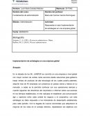 Respuestas al caso Implementación de estrategias en una empresa global