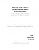 FUNDAMENTOS TEORICOS DE LA INTERVENCION PSICOEDUCATIVA