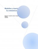 Modelos y teorias de la comunicación