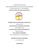 Informe de practica realizada en Mecánica automotriz