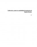 BIOOLOGIA CELULAR. Calibración y grado de confiabilidad del indicador del Repollo Morado