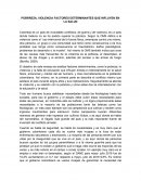POBREZA, VIOLENCIA FACTORES DETERMINANTES QUE INFLUYEN EN LA SALUD