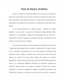 Análisis de ruta de mejora en la escuela