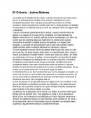 El Criterio - Jaime Balmes