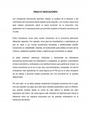 Ensayo indicadores económicos