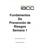 Fundamentos De Prevención de Riesgos Semana 1