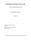 Etica Sociedad y Profesion. Actividades Umidad 1