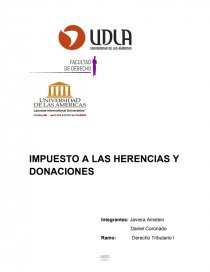 IMPUESTO A LAS HERENCIAS Y DONACIONES. Página 1