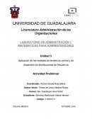 Aplicación de las medidas de tendencia central y de dispersión en distribuciones de frecuencia