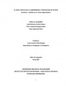 EL NIVEL CRÍTICO EN LA COMPRENSIÓN Y PRODUCCIÓN DE TEXTOS