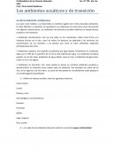Los ambientes acuáticos y de transición