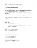 Desigualdades Lineales y Cuadráticas