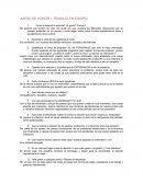 JUEGO DE HONOR – TRABAJO EN EQUIPO