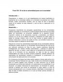 Foro1 B1: El rol de la universidad para con la sociedad