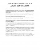 VENCEDORES O VENCIDOS, LOS JUICIOS DE NUREMBERG