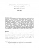 ESTEQUIOMETRIA: LEY DE CONSERVACION DE MASA