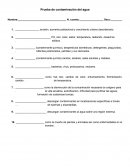 Formulario de pruebas de contaminación